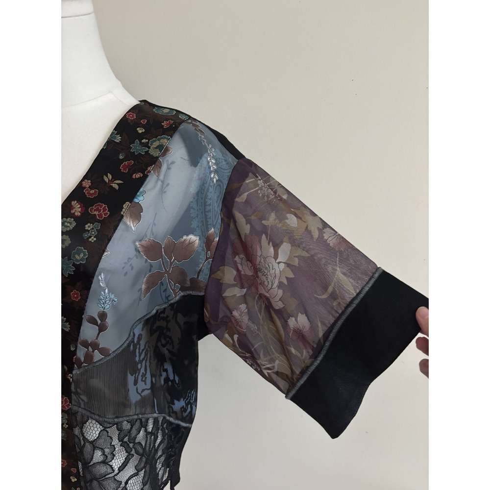 Spencer Alexis Kimono Jacket Medium Asia Inspired Y2K Medium Fairy Whimsigoth - Picture 3 of 7